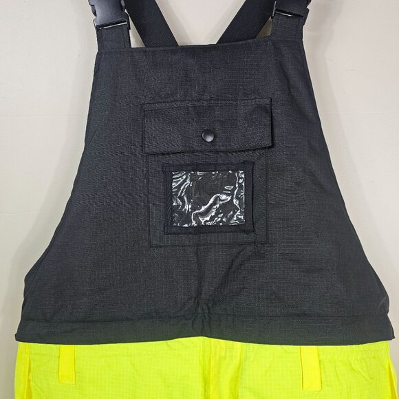 PIP Insulated Bib Overalls Sz XL High Visibility Pockets Reflective Ripstop - Picture 8 of 12